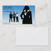 Financiële diensten, broker, financiële planner visitekaartje (Voorkant / Achterkant)