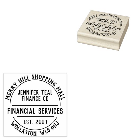 Financiële diensten Rubberstempel (Gestempeld)