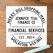 Financiële diensten Rubberstempel