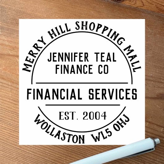 Financiële diensten Rubberstempel