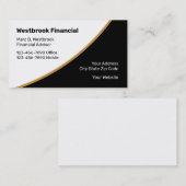 Financiële diensten van Classy Visitekaartje (Voorkant / Achterkant)