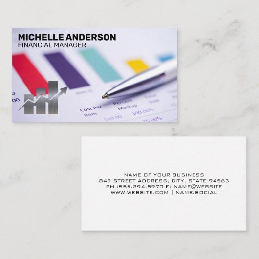 Financiële documenten | Standen van de barometergr Visitekaartje (Voorkant / Achterkant)