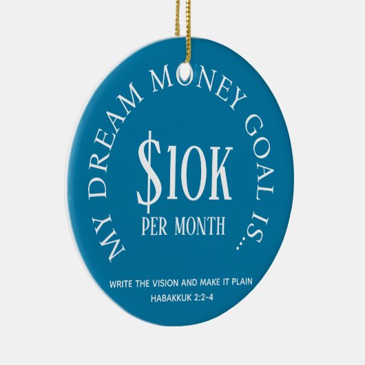  financiële doelstellingen keramisch ornament (Rechts)