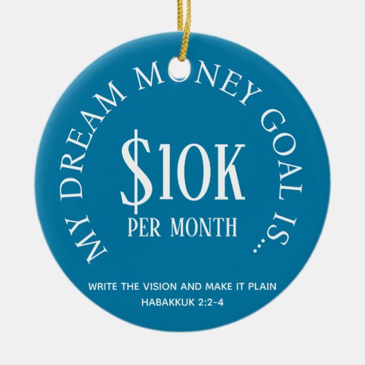  financiële doelstellingen keramisch ornament (Voorkant)