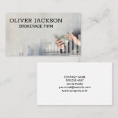 financiële grafiek | boekhouder visitekaartje (Voorkant / Achterkant)