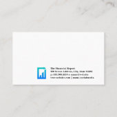 Financiële grafiek | Kaarsgrafiek Visitekaartje (Achterkant)