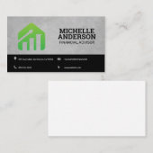 Financiële grafiek Logo | Voorraden Visitekaartje (Voorkant / Achterkant)