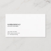 Financiële grafiek | Raadpleging Visitekaartje (Achterkant)