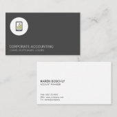 Financiële grafiek | Raadpleging Visitekaartje (Voorkant / Achterkant)