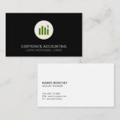 Financiële grafiek visitekaartje (Voorkant / Achterkant)