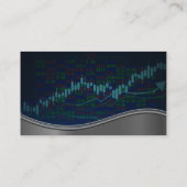 Financiële grafiek | Visitekaartje QR-code (Achterkant)