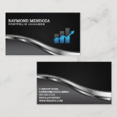 Financiële grafiek | Voorraden Visitekaartje (Voorkant / Achterkant)