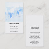 Financiële grafiek | Wereldkaart Visitekaartje (Voorkant / Achterkant)