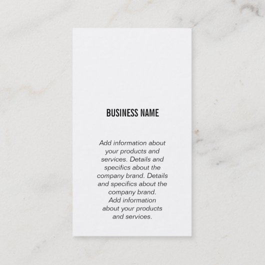 Financiële grafiek | Wereldkaart Visitekaartje (Achterkant)