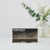 Financiële Grafieken | Aandelen Markt Analist Visitekaartje (Staand voorkant)