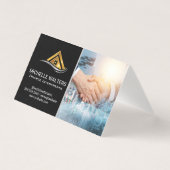 Financiële grafieken | bezit | Handen schudden Kaart (Voorkant)