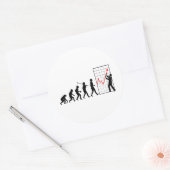 Financiële handelaar ronde sticker (Envelop)