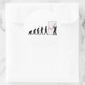 Financiële handelaar ronde sticker (Tas)