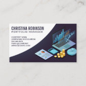 Financiële kaarten en grafieken | Portfolio Visitekaartje (Voorkant)