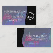 financiële Logo / beursgrafiek Visitekaartje (Voorkant / Achterkant)