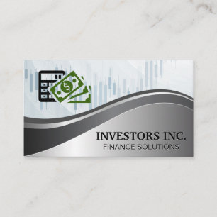 Financiële Logo Grafiek Visitekaartje