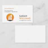 Financiële Logo | Makelaar in onroerend goed | mak Visitekaartje (Voorkant / Achterkant)