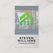 Financiële Logo | Voorraadgegevenstabel Visitekaartje (Voorkant)