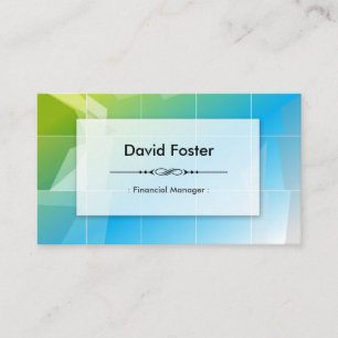 Financiële manager - Modern elegant eenvoudig Visitekaartje