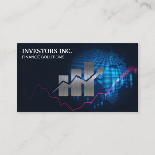 Financiële Markten   Groei Grafiek Logo  Visitekaartje