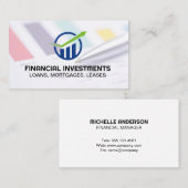 financiële notitie | staafdiagram Logo Visitekaartje (Voorkant / Achterkant)