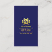 Financiële planning van dual-tone stock Index Wave Visitekaartje (Achterkant)