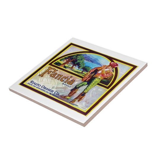 Financiële Sinaasappels Tegeltje (Zijkant)