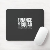 Financiële Squad Grappige Kantoorhumor Vet Typogra Muismat (Met muis)