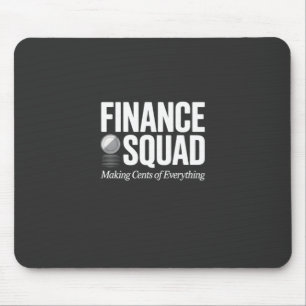 Financiële Squad Grappige Kantoorhumor Vet Typogra Muismat
