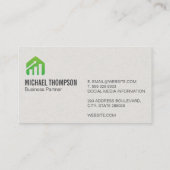 financiële staafdiagram | Voorraden Visitekaartje (Achterkant)