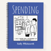 Financiële uitgaven volgen met de naam van de eige notitieboek (Voorkant)