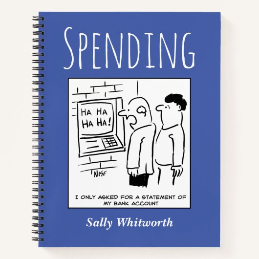 Financiële uitgaven volgen met de naam van de eige notitieboek (Voorkant)