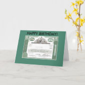 Financiële Verjaardag Kaart (Gele Bloem)