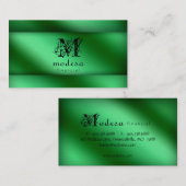 Financiële Visitekaartjes Groen Metallic (Voorkant / Achterkant)