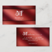 Financiële Visitekaartjes Rode metalen (Voorkant / Achterkant)