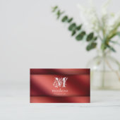 Financiële Visitekaartjes Rode metalen (Staand voorkant)