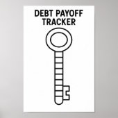 Financiële vrijheid. Debt Payoff Tracker Poster (Voorkant)