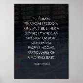 Financiële vrijheid - Poster succesvolle motivatie (Voorkant)