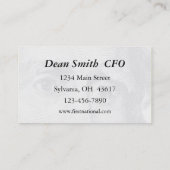 Financiën/Bankwezen Visitekaartje (Achterkant)