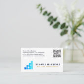 Financiën Bedrijfslogo | QR Code Visitekaartje (Staand voorkant)