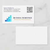 Financiën Bedrijfslogo | QR Code Visitekaartje (Voorkant / Achterkant)