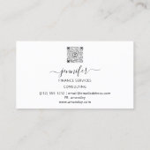 Financiën Consulting Makelaar Accountant Bitcoins Visitekaartje (Achterkant)