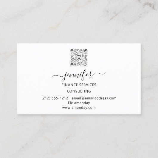 Financiën Consulting Makelaar Accountant Bitcoins Visitekaartje (Achterkant)
