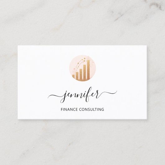 Financiën Consulting Makelaar Accountant Bitcoins Visitekaartje (Voorkant)