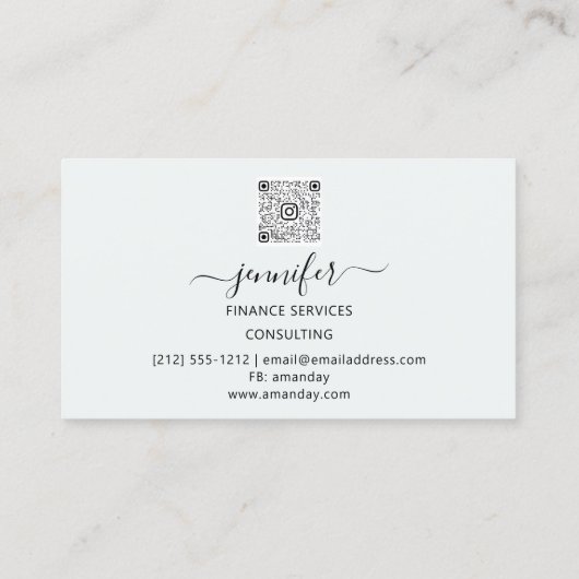 Financiën Consulting Makelaar Accountant Munten Bu Visitekaartje (Achterkant)